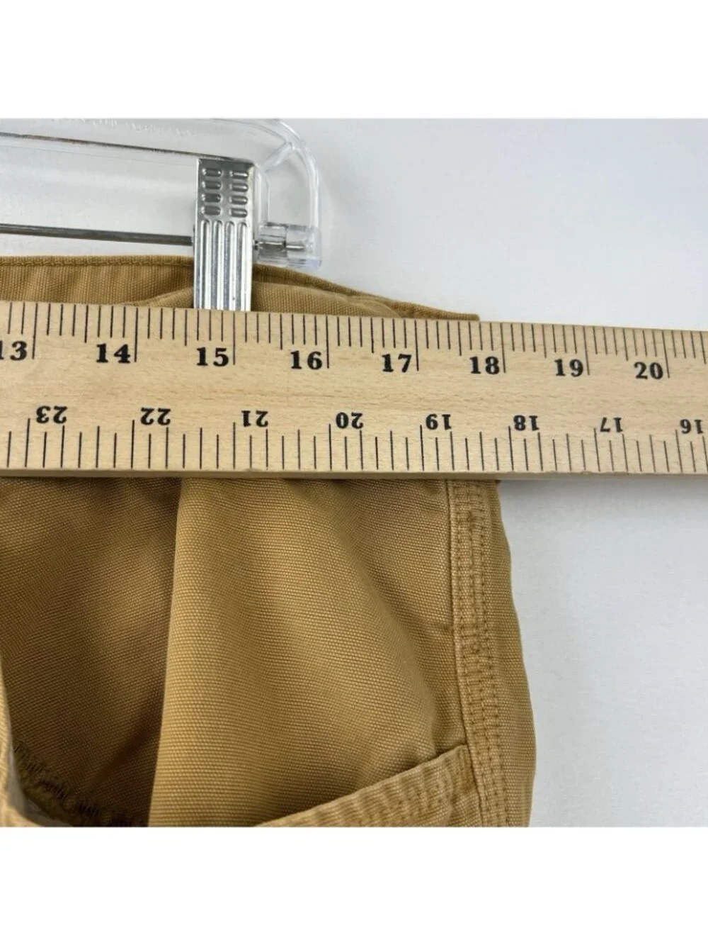 VTG The North Face Cotton Ripstop Cargo Shorts Men's 36R  Gold Hiking Camping